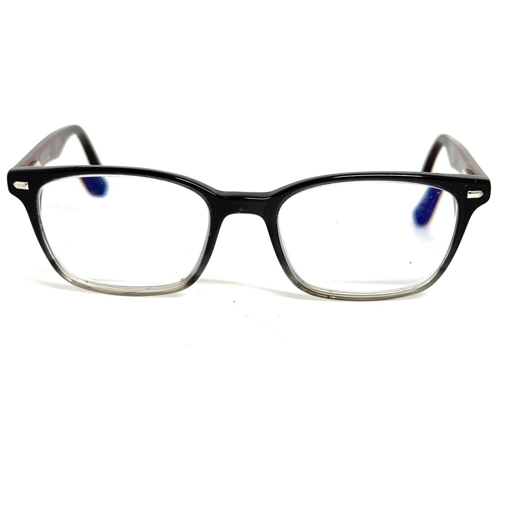 The Clyde Eyeglasses Frames Black‎ Clear Gradient Rectangular 52-18-145 BK